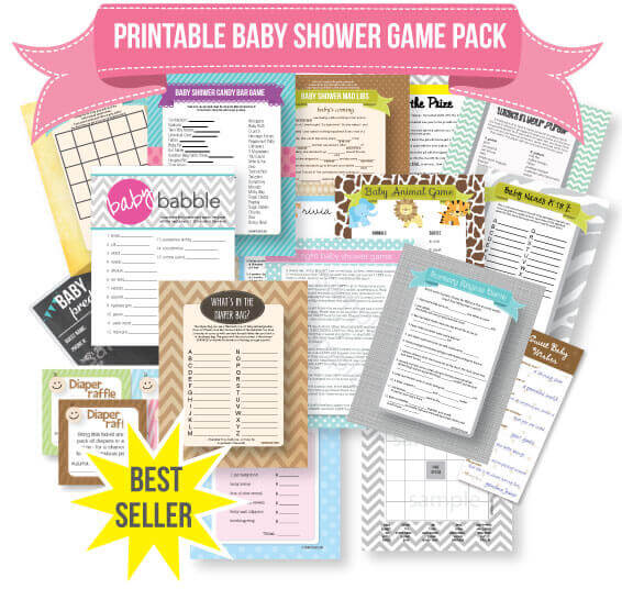 printable baby animal game banner