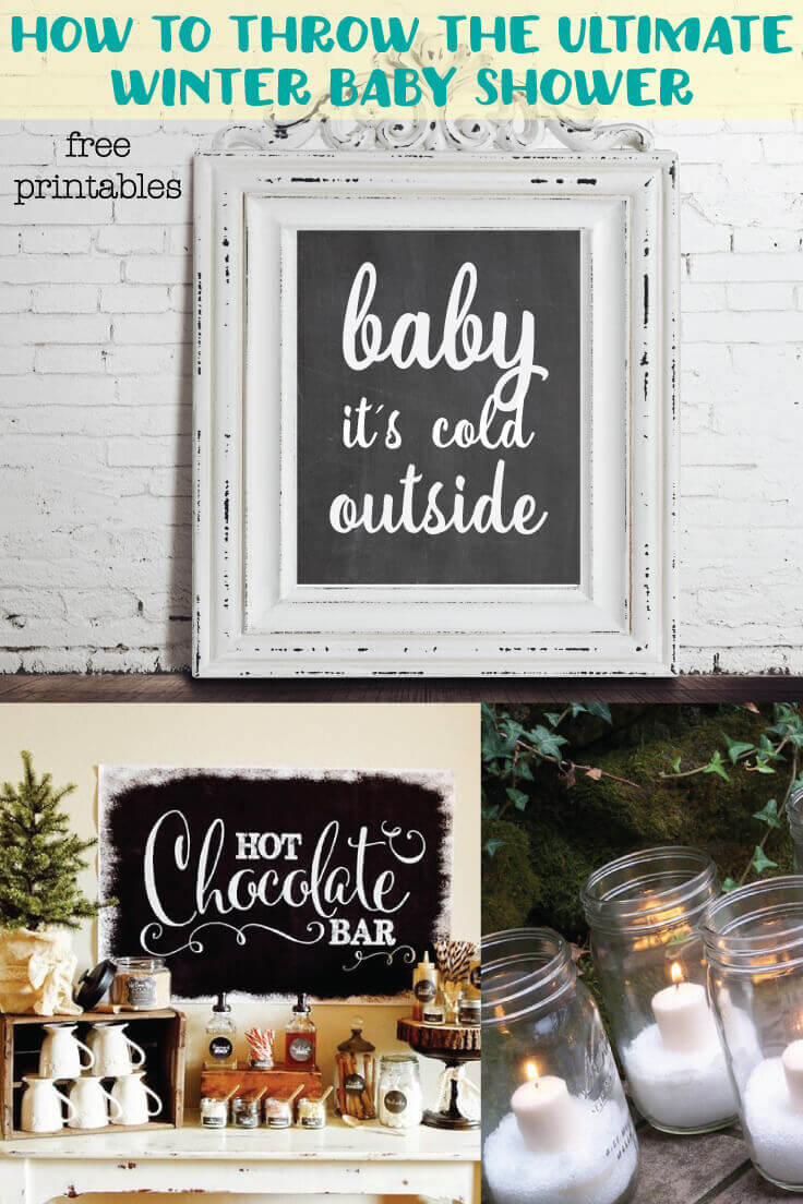 Winter & Christmas Baby Shower Ideas Banner