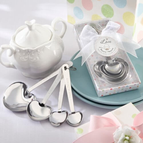 image of heart shaped measuring spoons baby shower prizes