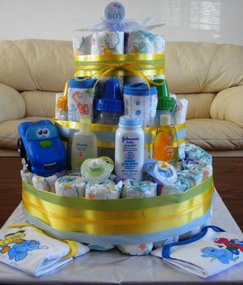 Diaper Cake Centerpieces for a Baby Shower | BalsaCircle.com - YouTube
