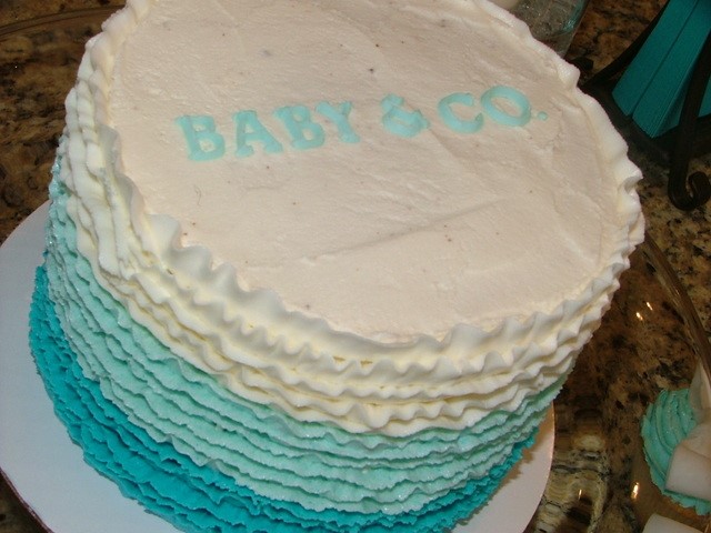 Tiffany's Baby Shower Cake Picture