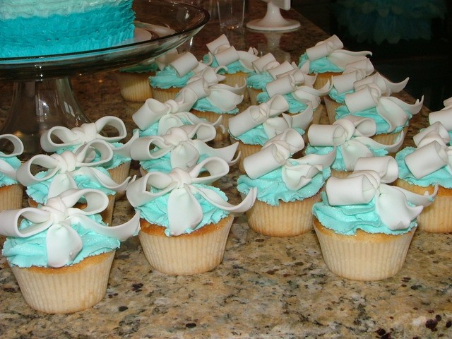 Tiffany's Baby Shower Cupcakes Picture