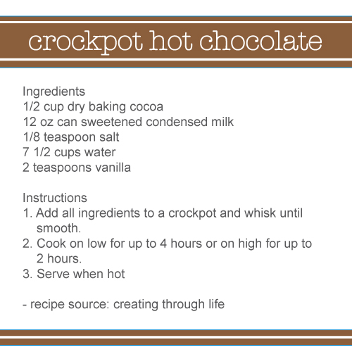 image of recipe for crockpot hot chocolate