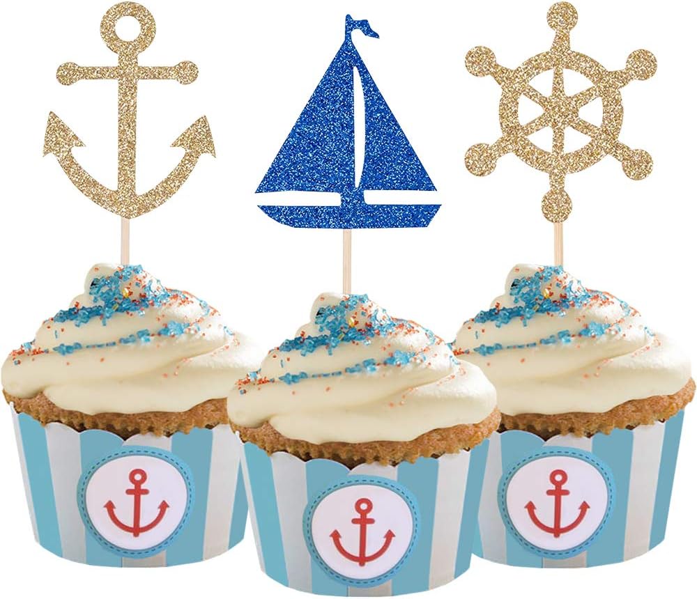 nautical cupcakes