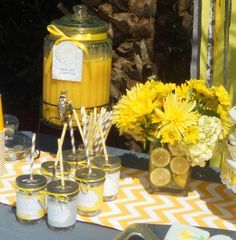 Cheerful Yellow Dandelion Baby Shower Ideas And Pictures