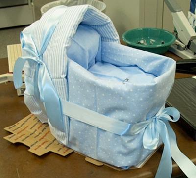 Elegant Diaper Stroller/ Baby Blue and Silver Diaper - Etsy Finland