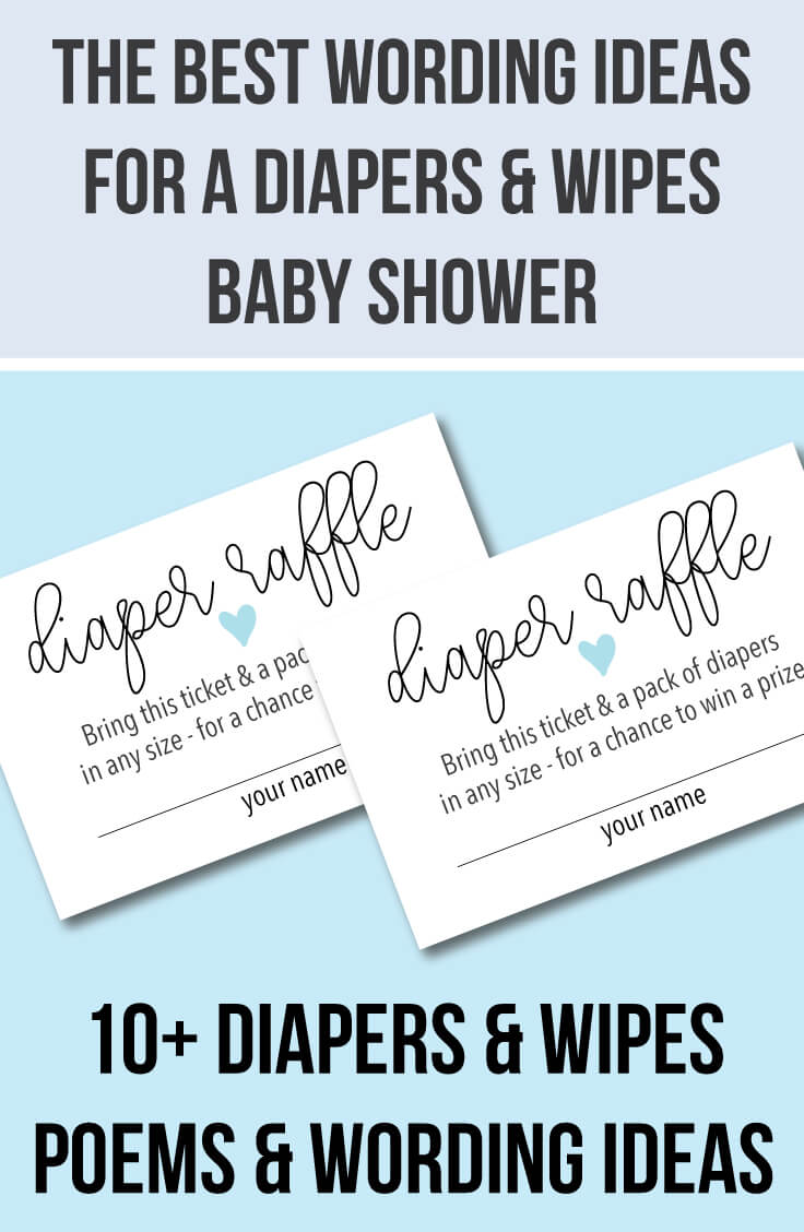 10 Diaper Raffle Wording Ideas Diaper Raffle Tickets Too