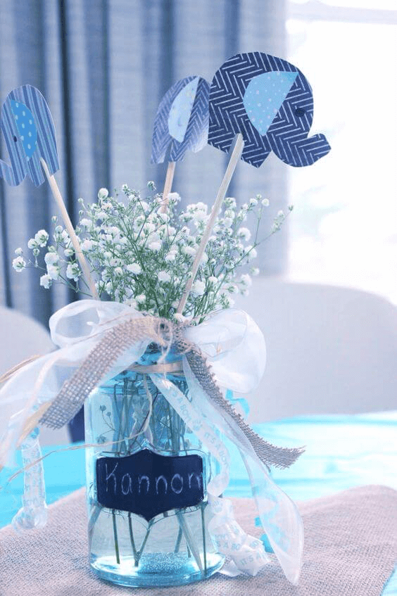 23 Easy-To-Make Baby Shower Centerpieces & Table Decoration