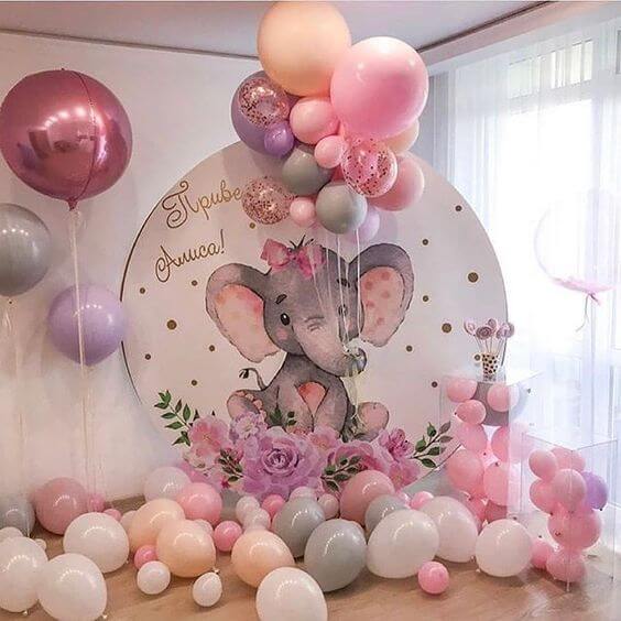 elephant themed baby shower ideas for girl