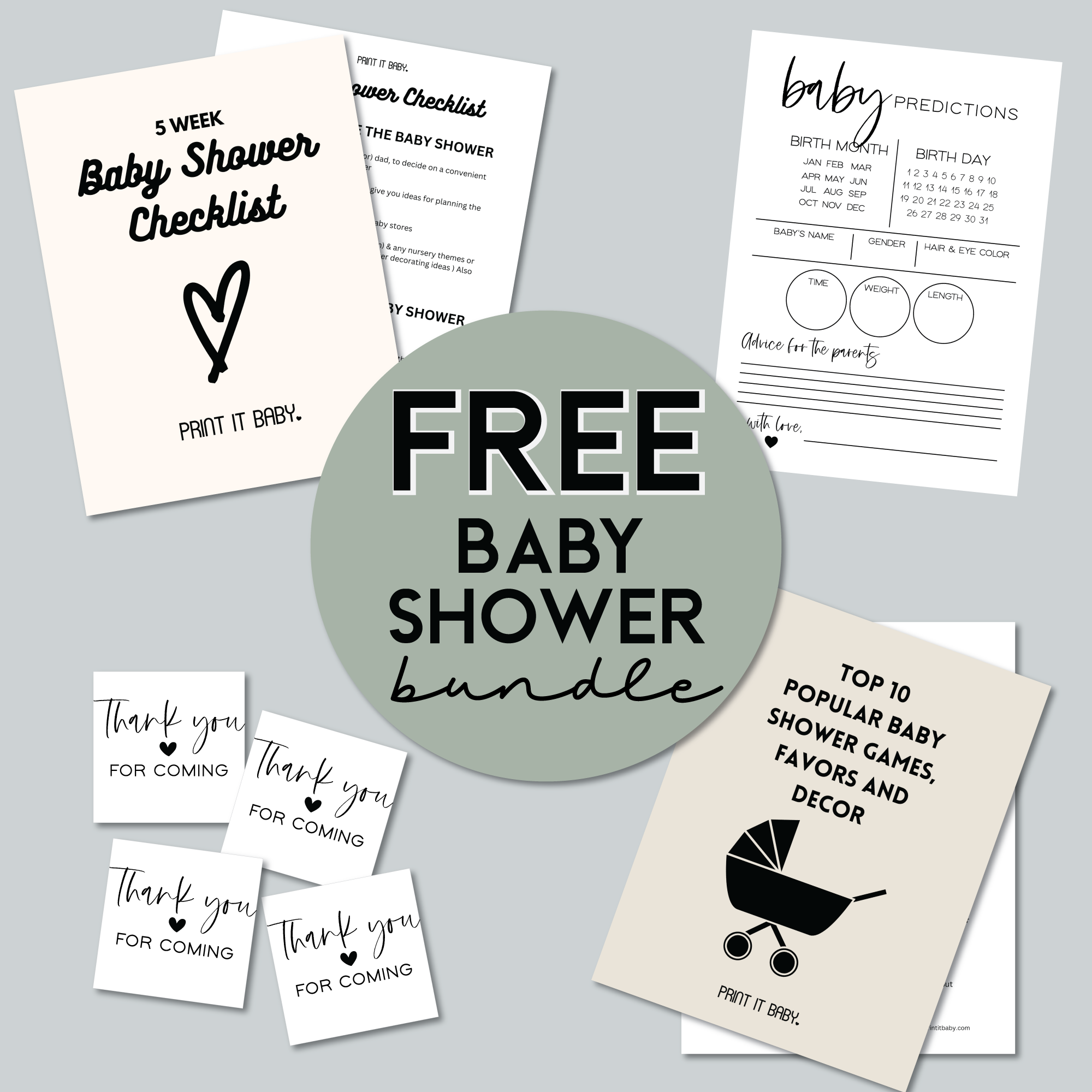 Printable Baby Shower Invitation Templates - FREE shower invitations