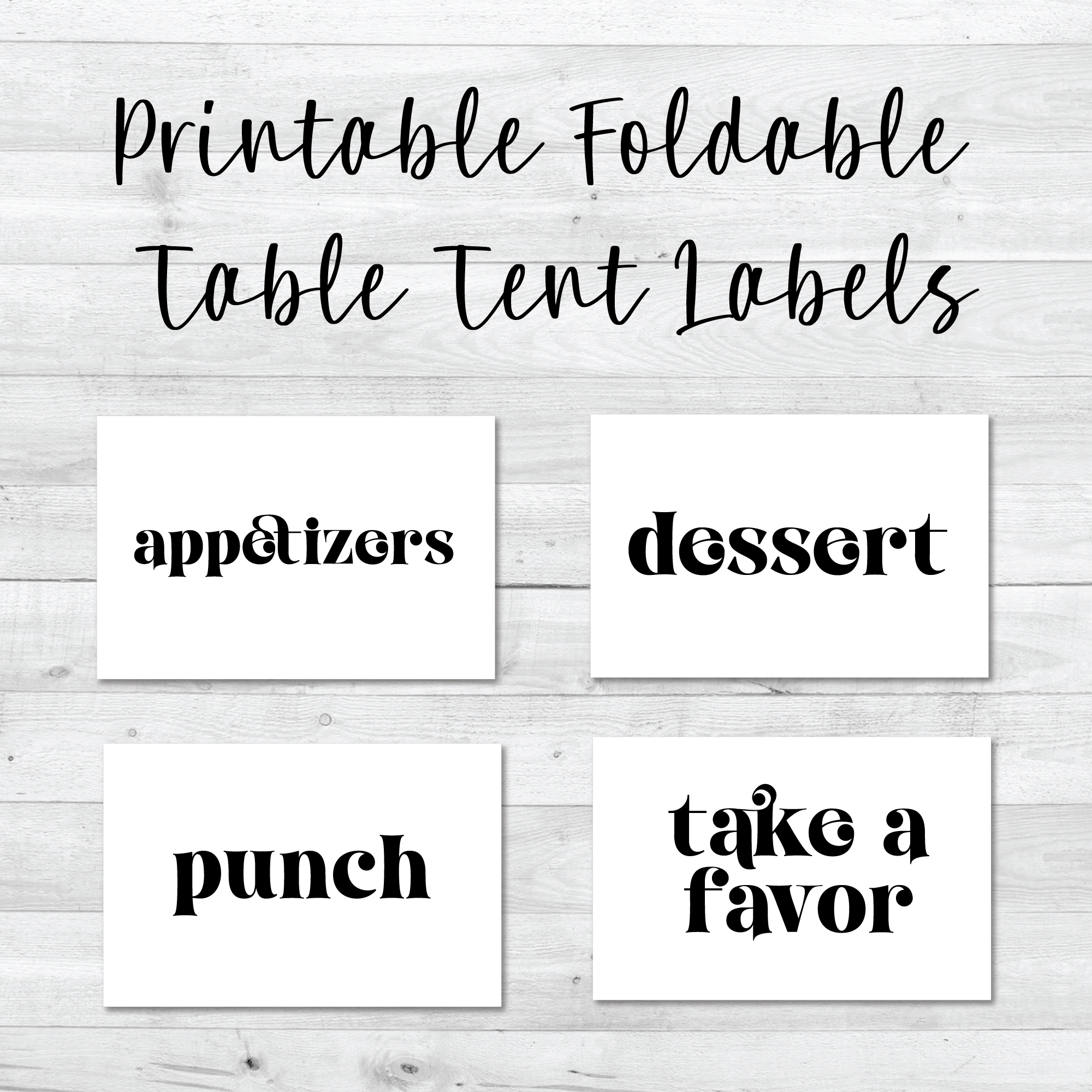photo of baby shower food labels