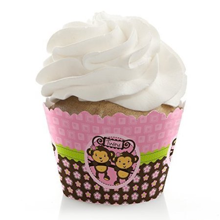 picture of monkey twin cupcake wrappers