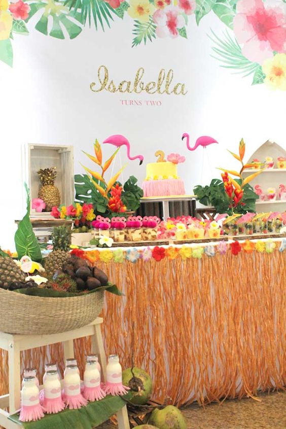 tropical theme baby shower