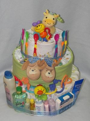 baby shower diaper cake game banner