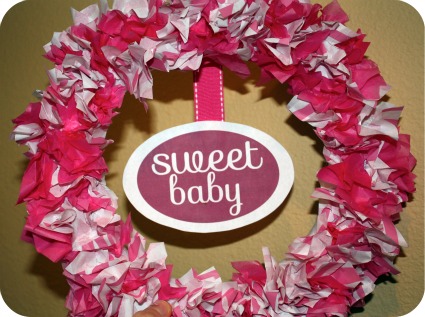 Easy Baby Shower Wreath Tutorial Cutest Baby Shower Ideas Com